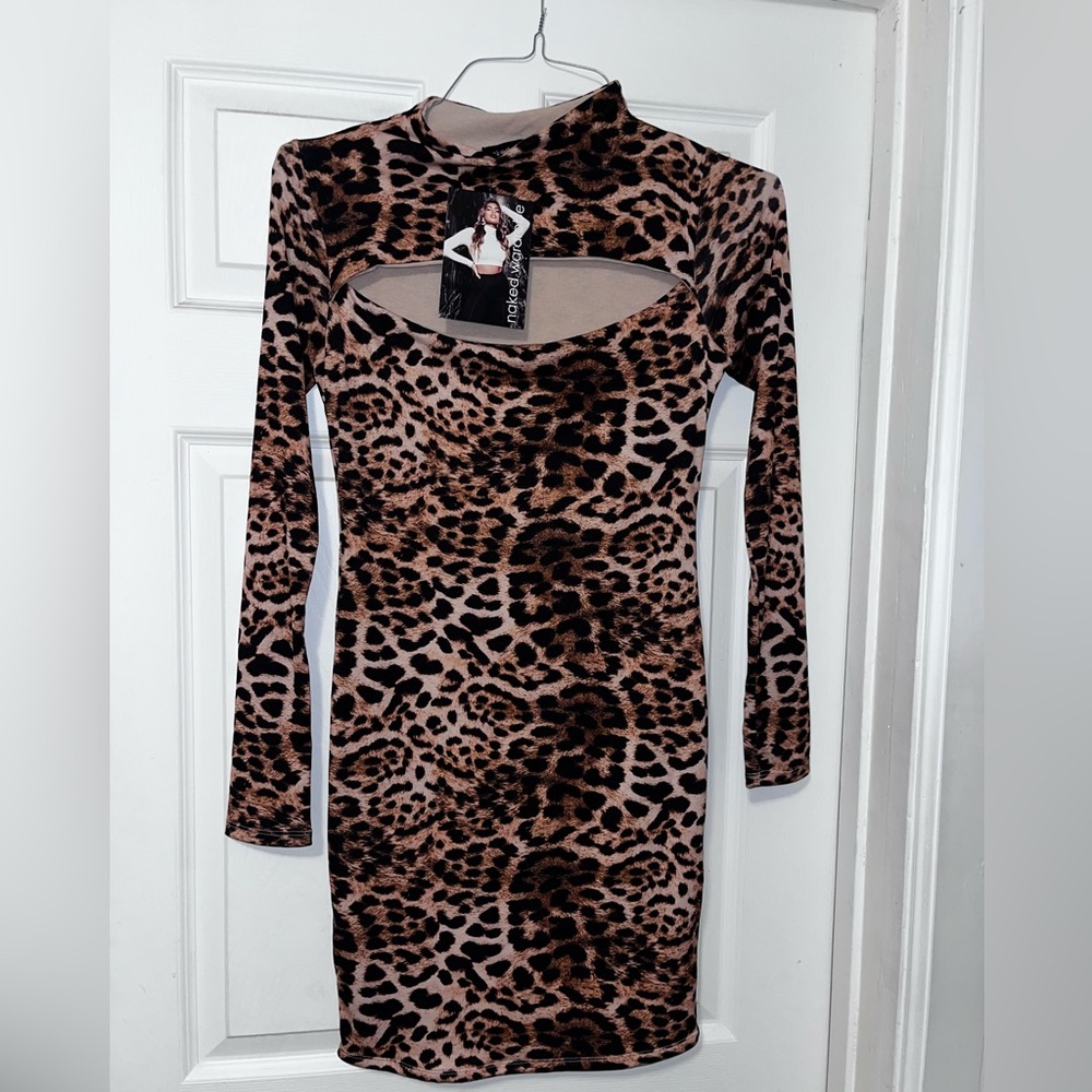 Naked wardrobe cheetah dress